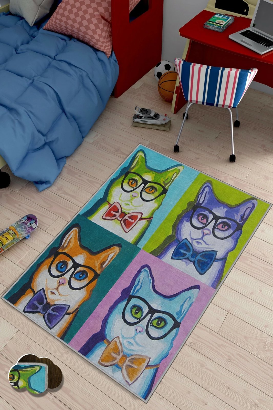 Qilim për korridor, shumëngjyrësh, Conceptum Hypnose, KHMFESTO004KEÇE, 100x150cm