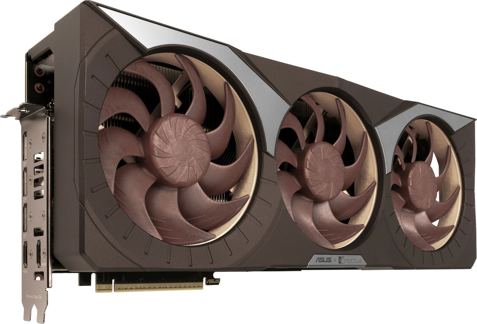 Kartelë grafike ASUS RTX 5080 Noctua OC Edition 16GB GDDR7, 3 ventilatorë, kafe Kartelë grafike ASUS RTX 5080 Noctua OC Edition 16GB GDDR7, 3 ventilatorë, kafe