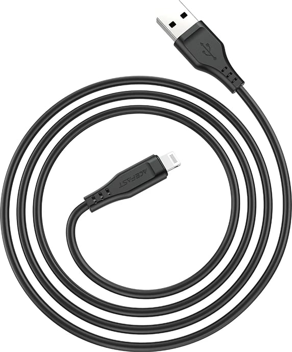 Kabllo Acefast C3-02, USB-A në Lightning, 1.2m, 2.4A, e bardhë