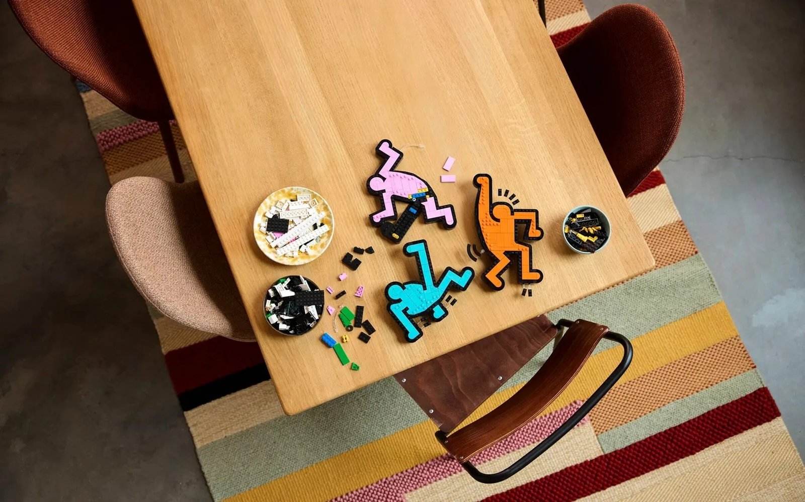 Set LEGO ART Keith Haring Dancing Figures 31216, për të rritur, shumëngjyrësh