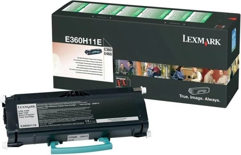 Toner Lexmark E360H11E, i zi, 9000 faqe, origjinal