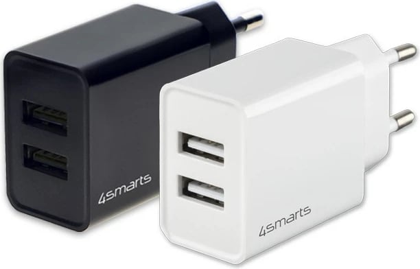 Mbushës 4smarts VoltPlug Dual, 5 V, i zi