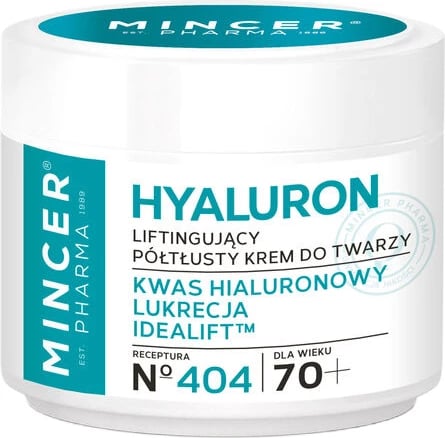 Krem fytyre lifting për femra Mincer Pharma Hyaluron 70+ No.404, 50ml