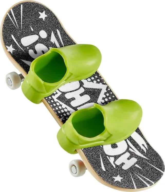 Deskorolkë gishti Hot Wheels Skate Tony Hawk Fkyin Comic me këpucë gishti, shumëngjyrëshe, set