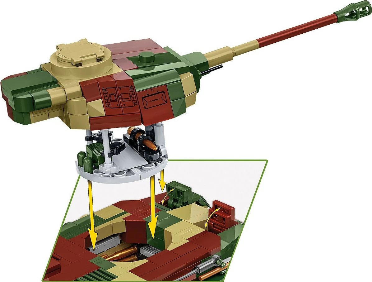Set blloqesh Cobi Klocki WWII PzKpfw IV Ausf. G, 1107 pjesë, Kamuflazh