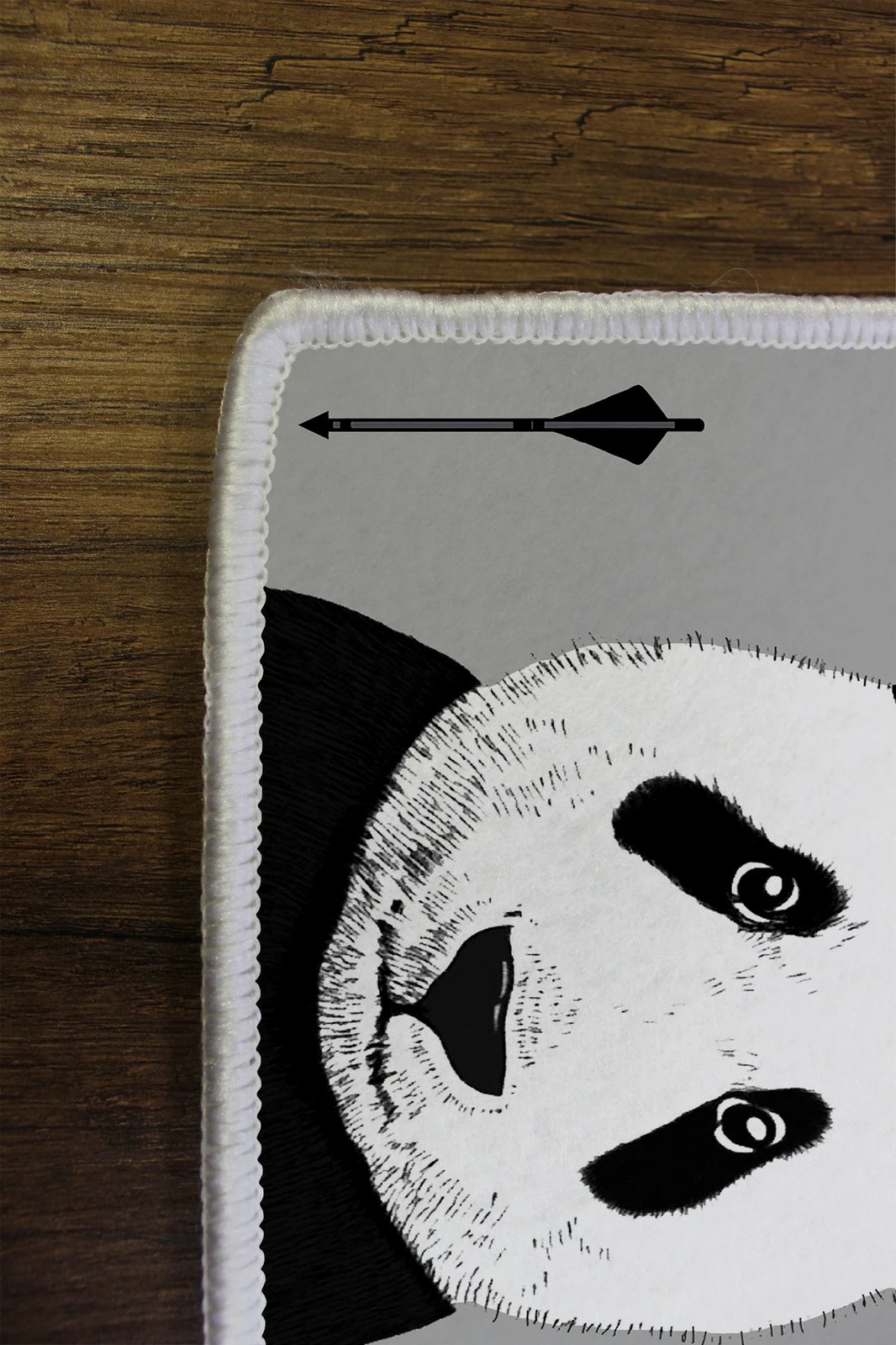 Qilim shumëngjyrësh për fëmijë, panda, 140x220cm, WOOKECE014