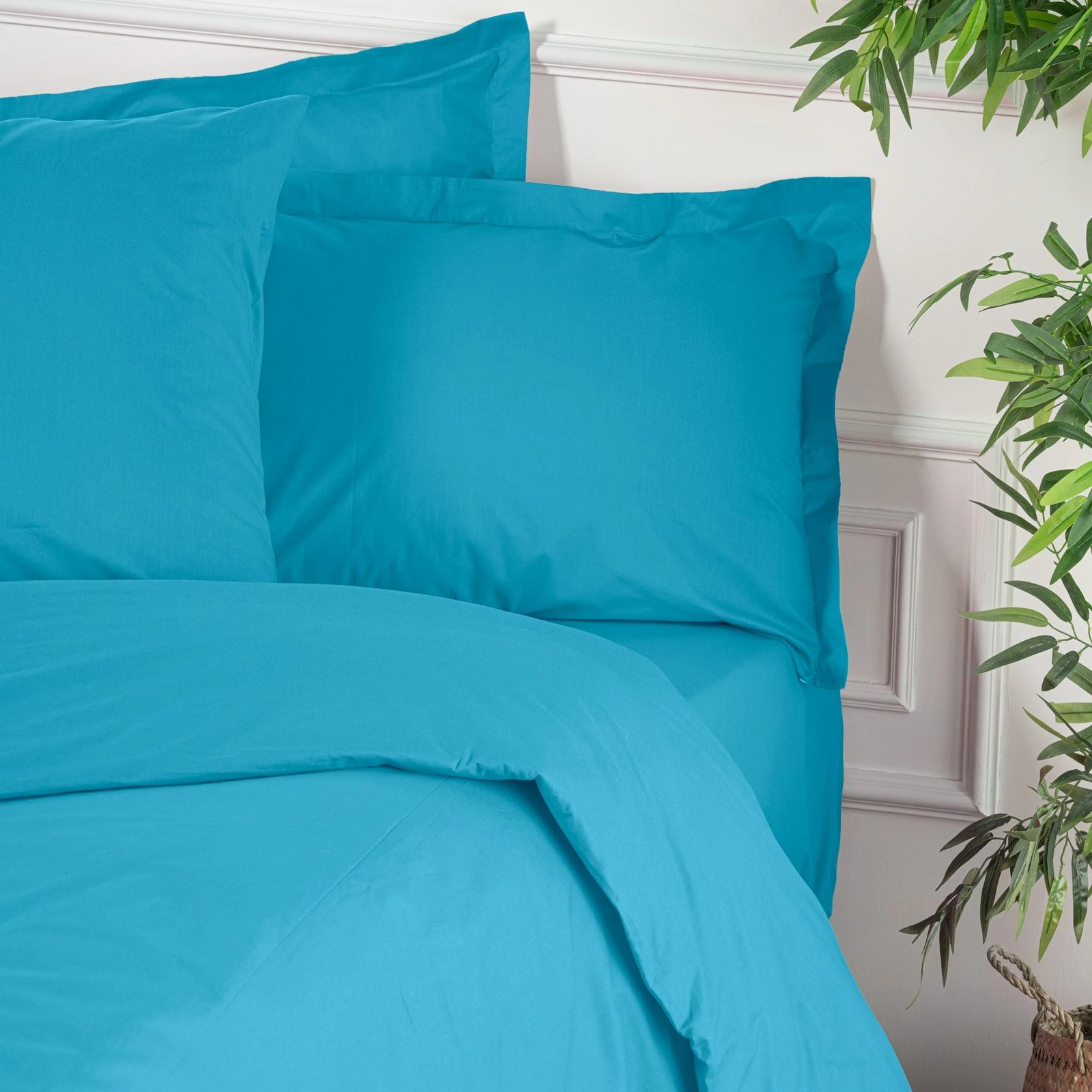 Mbulesë jorgan për teke XXL, ranforce, ngjyrë turquoise, L'essentiel, 155x220cm Mbulesë jorgan për teke XXL, ranforce, ngjyrë turquoise, L'essentiel, 155x220cm
