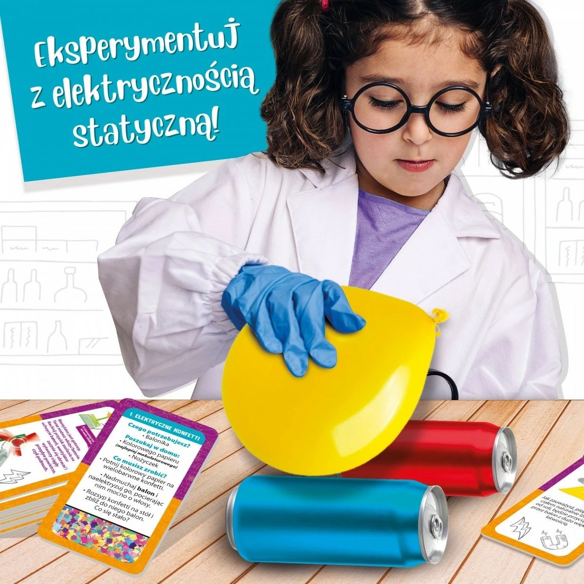 Set shkencor Lisciani Im a Genius Science Kit Electricity Experiments, për fëmijë