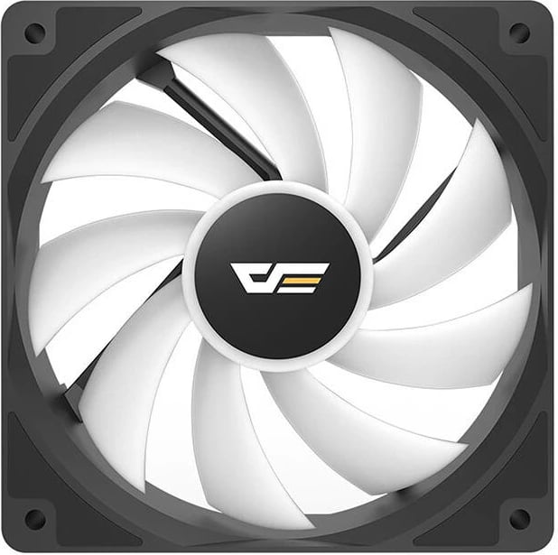 Kasë ventilator Darkflash CL12, 120x120 mm, LED, e zezë