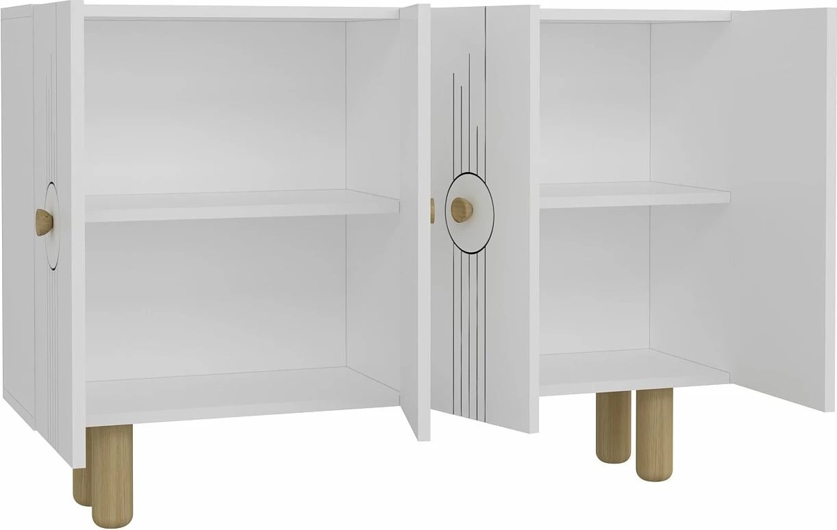 Konsolë Skye Decor, Fraud Bohem KM120, ngjyrë e bardhë