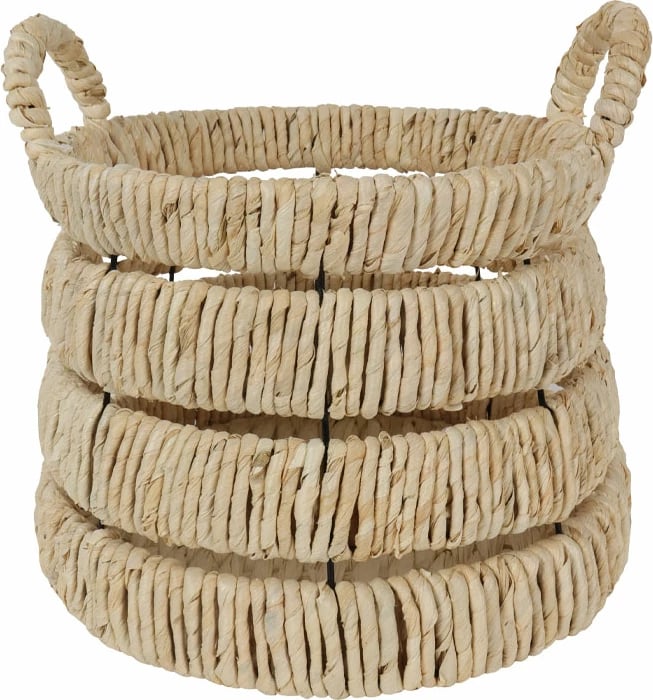 Shportë ruajtëse THEROS, 31x31x24 cm, kashtë deti, natyrale