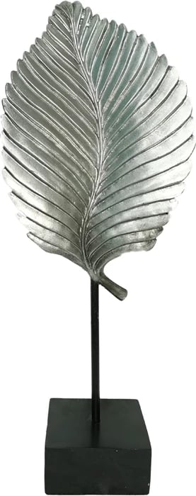 Dekor UMI Totem, polirezine, metal, argjend e zi, 17x13x42cm Dekor UMI Totem, polirezine, metal, argjend e zi, 17x13x42cm