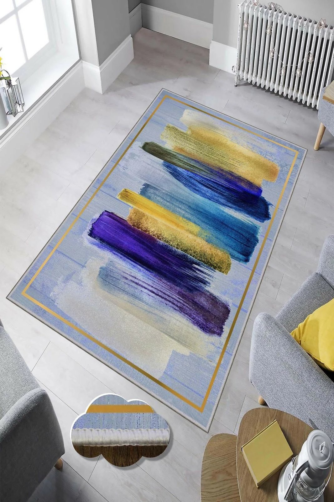 Qilim (60x100) Conceptum Hypnose, Hmnt898, shumëngjyrësh