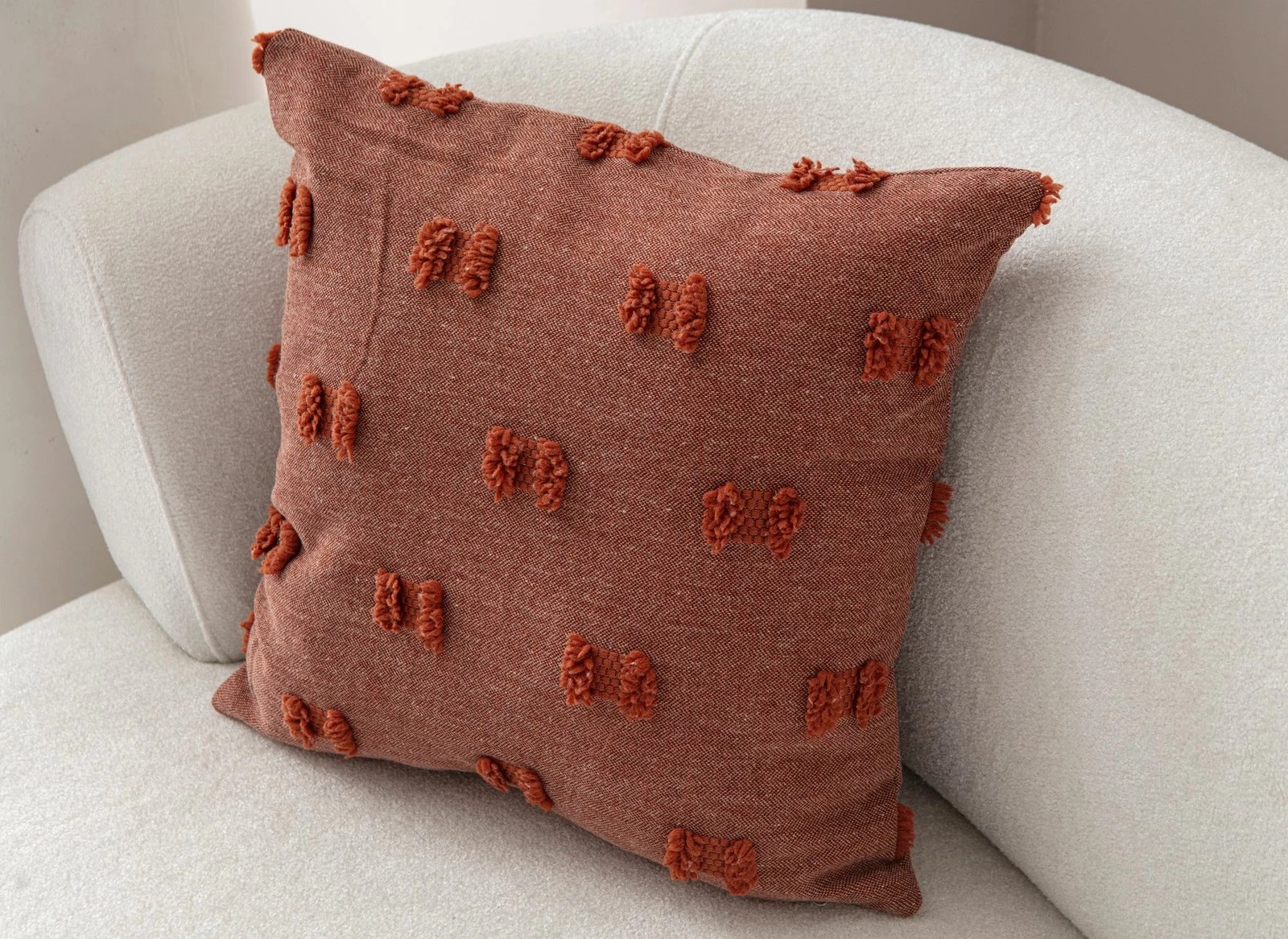 Jastëk mbulesë, ngjyrë e kuqe pllake, Evila Originals, 43x43cm