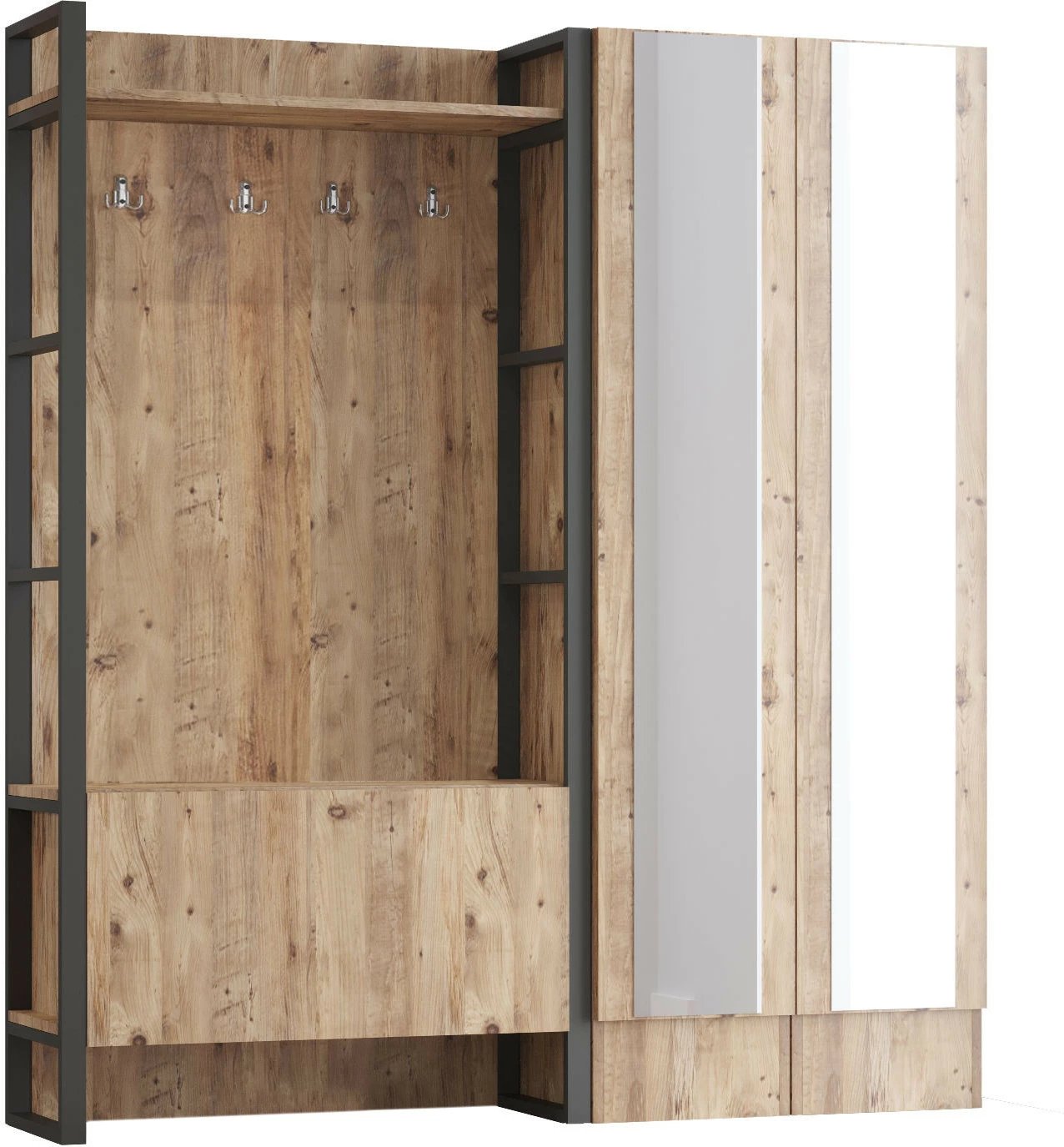 Stendë korridori Hanah Home, Ml17-A, ngjyrë Atlantic Pine