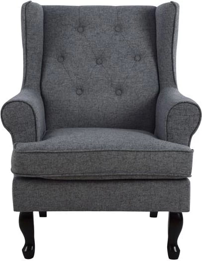 Karrige Brandon FH3073.10, pëlhurë gri, 83x83x104 cm