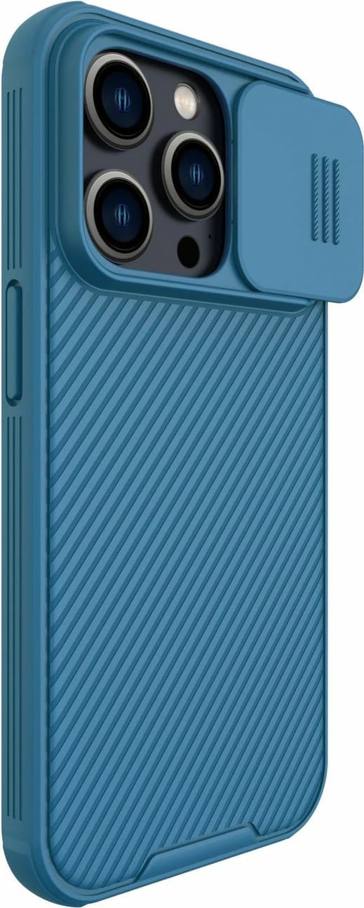 Mbështjellës Nillkin CamShield Pro Magnetic për iPhone 14 Pro Max, MagSafe, mbrojtje kamerës, Blu