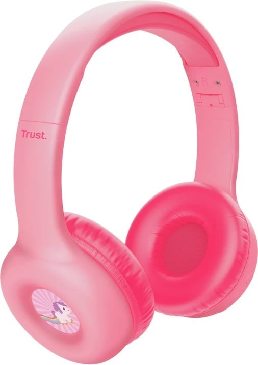 Kufje Trust Nouna, me ose pa kabllo, USB Type-C, Bluetooth, Rozë Kufje Trust Nouna, me ose pa kabllo, USB Type-C, Bluetooth, Rozë