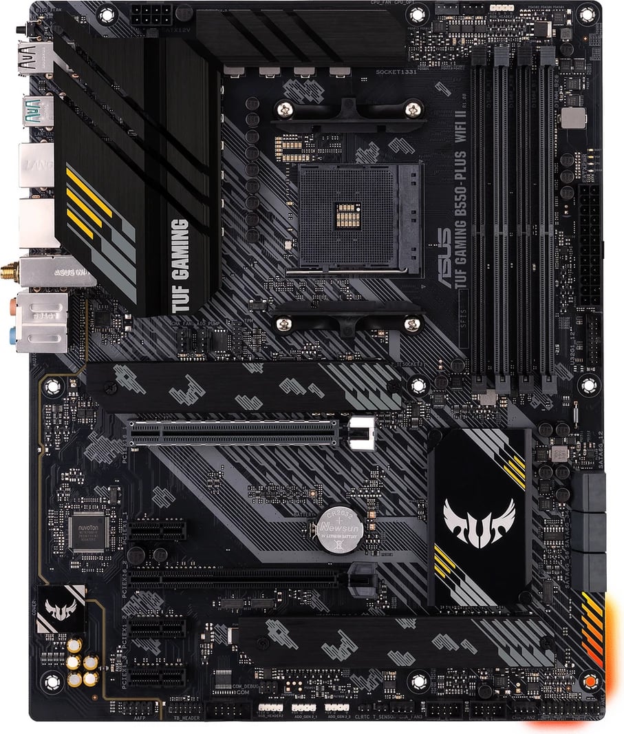 Pllakë amë, Asus, TUF GAMING B550-PLUS WIFI II 90MB19U0-M0EAY0, AM4 B550 ATX, Wi‑Fi, e zezë