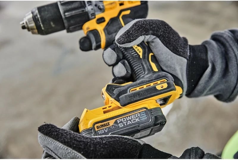 Aku-shurubdrill DeWALT 18V, brushless, 1.3cm, verdhë/zezë