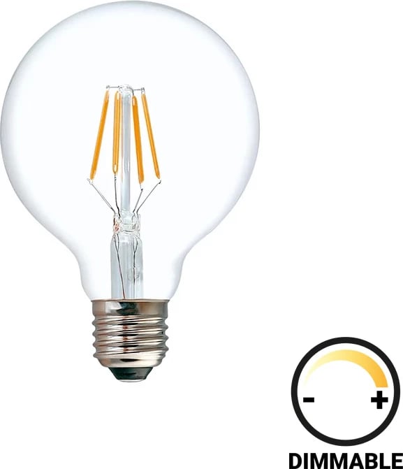 Llambë LED G95 Bulb e zbehtë 4W E27 200-220V e kthjellët