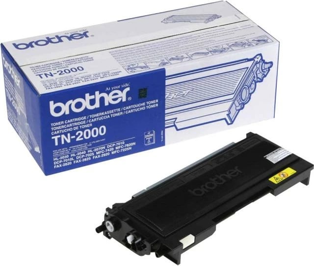 Toner Brother TN-2000, rendiment 2400–4400 faqe, i zi