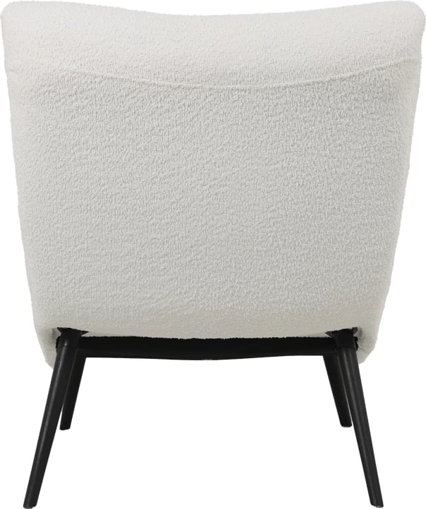 Karrige boucle, ngjyrë e bardhë, 97x80x100cm