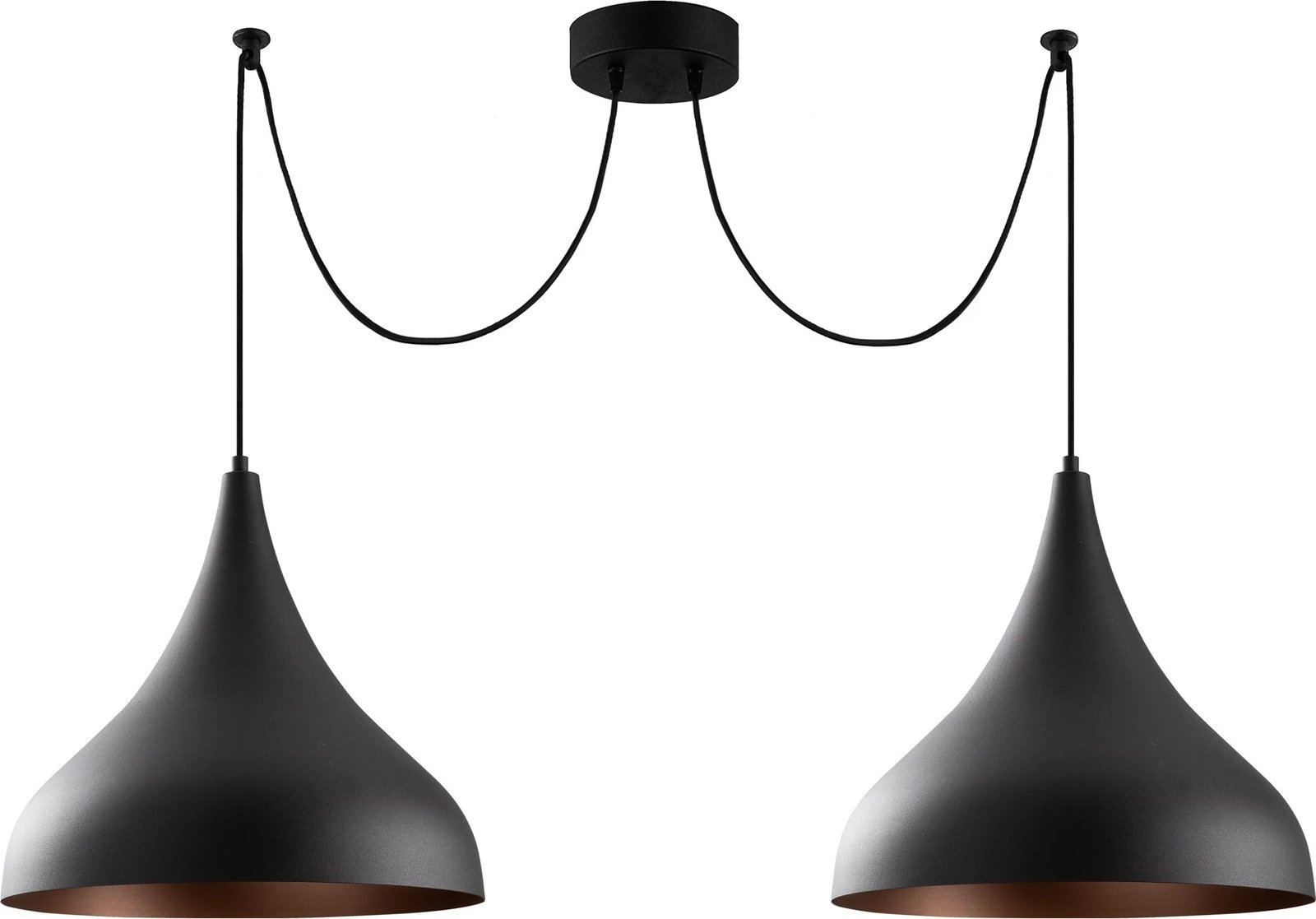 Llambë tavani moderne Opviq, Berceste - N-1392, ngjyrë e zezë