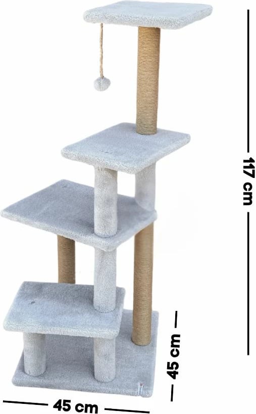 Dru për gërvishtje për mace, Paws & Whiskers, Alessi, ngjyrë gri