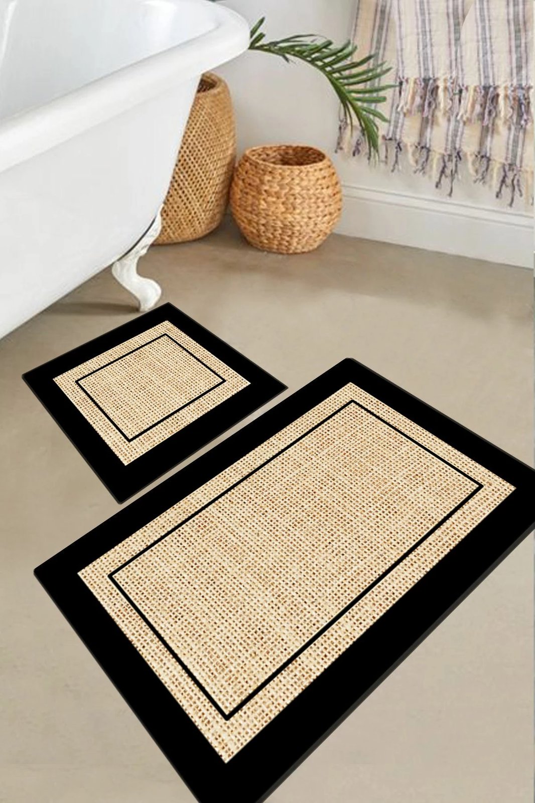 Set tapetash për banjo, 2 copë, Mijölnir Regona, bezhë