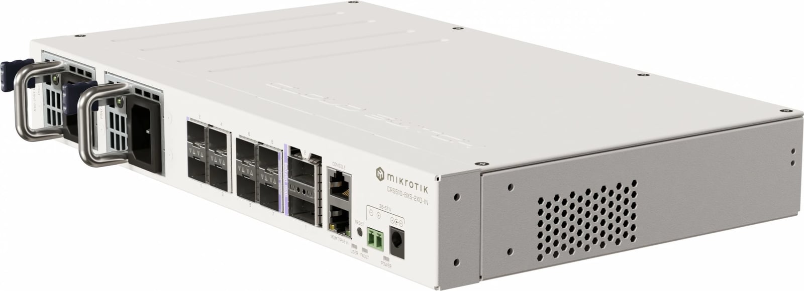 Switch MikroTik CRS510-8XS-2XQ-IN, L3, Fast Ethernet (10/100), PoE, Bardhë