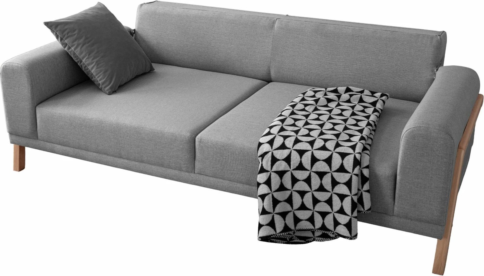 Divan treshe Atelier del Sofa, ngjyrë gri