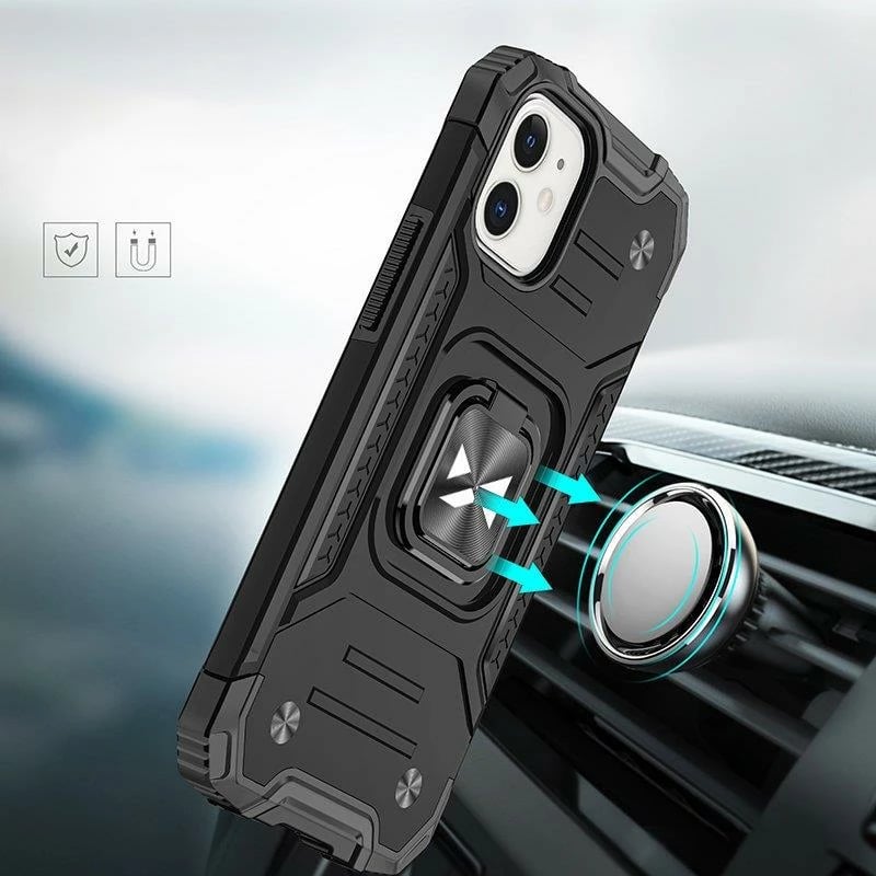 Mbështjellës Wozinsky Ring Armor për iPhone 14 Plus, i zi