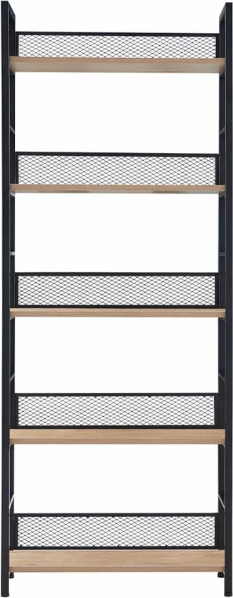 Raft librash Nest, natyral e zi, 60x28x154 cm
