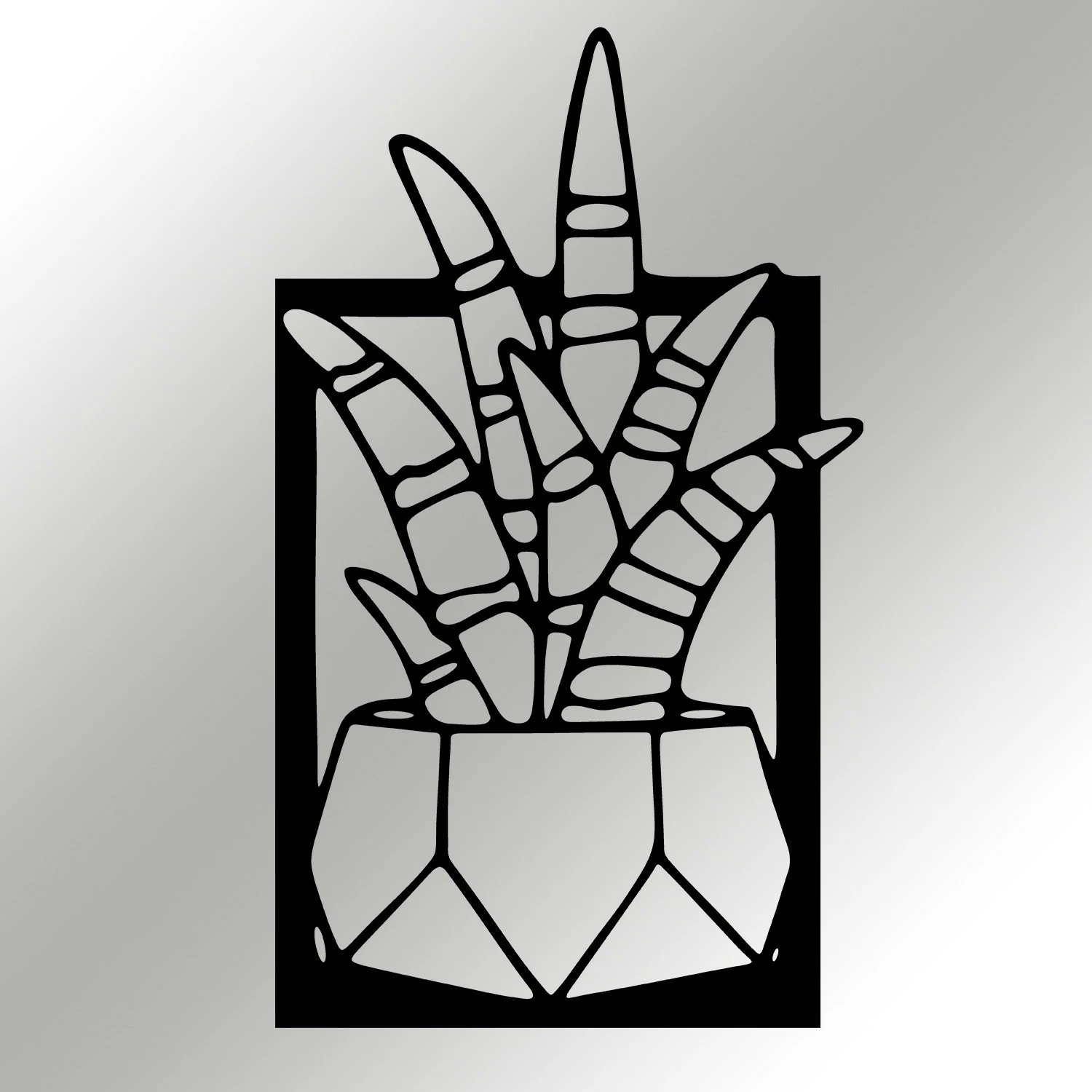 Aksesor dekorativ metalik për mur, Wallity, Havsala