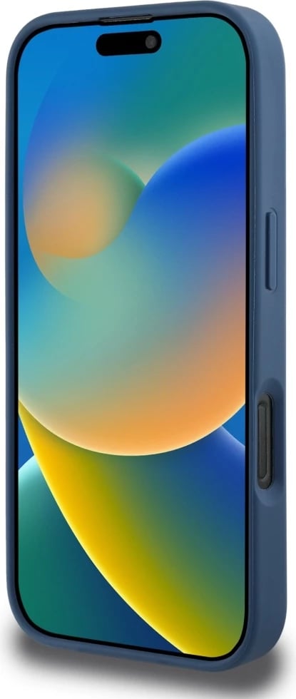 Mbështjellës Guess Grained Roses Big 4G logo për iPhone 16 Pro Max, Kaltër