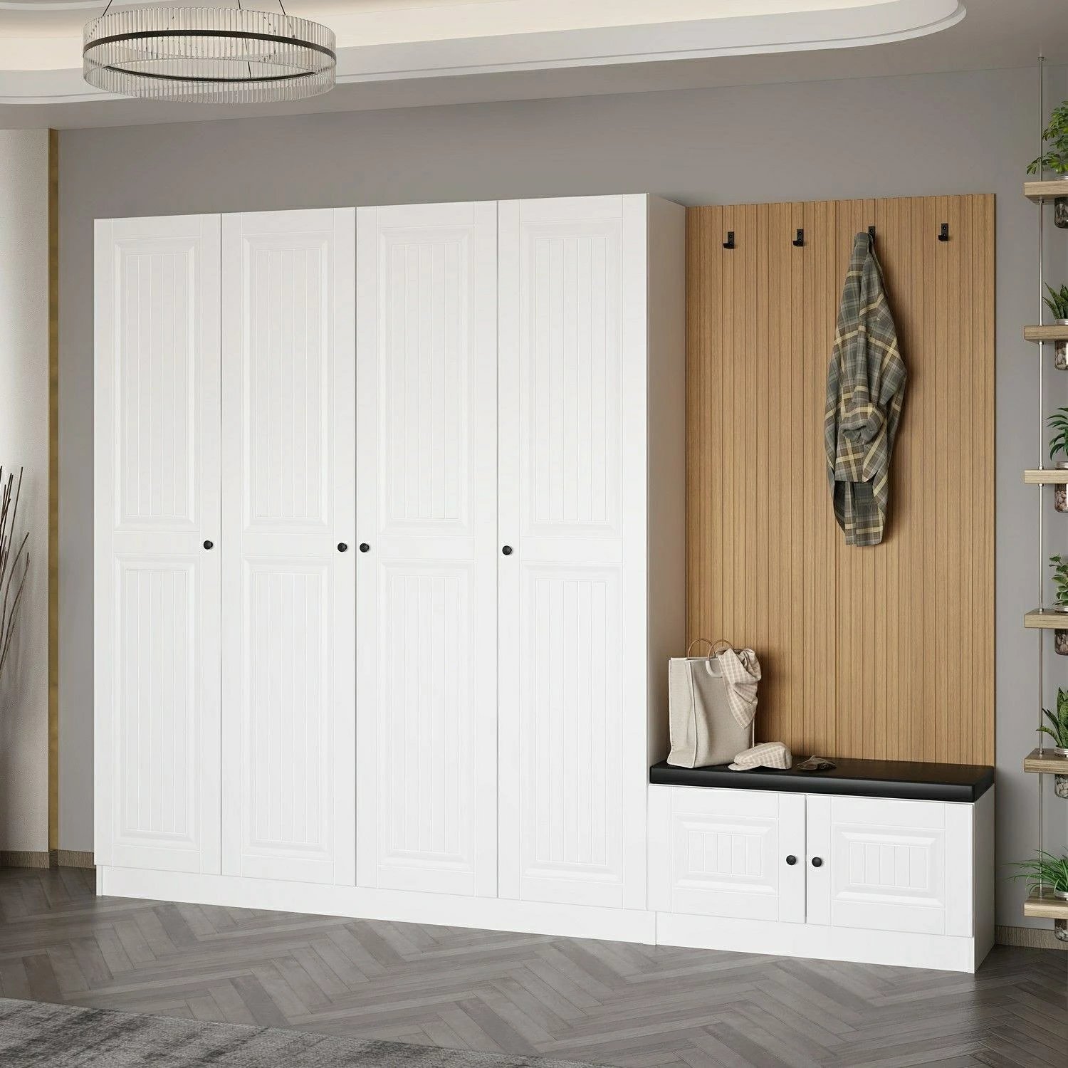 Stendë korridori, ngjyrë e bardhë, Skye Decor, Noah - 8321