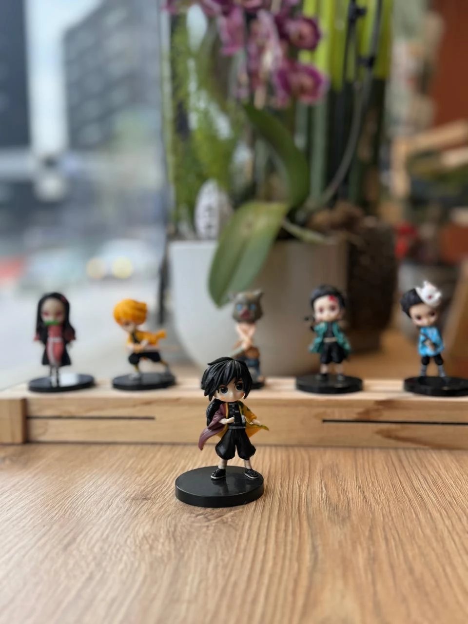 Set figurinash ‘Demon Slayer’ (6 copë)