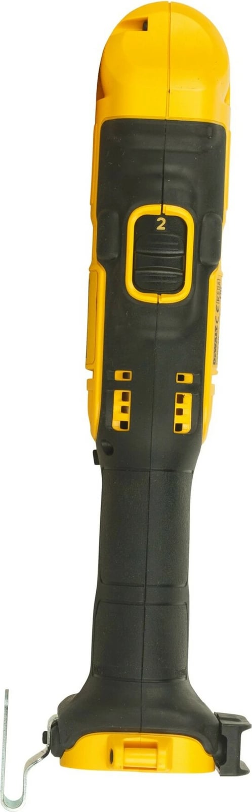 Makineri shpimi këndore DeWALT DCD740NT-XJ, 18V, 1.5Ah, pa çelës, zi/verdhe