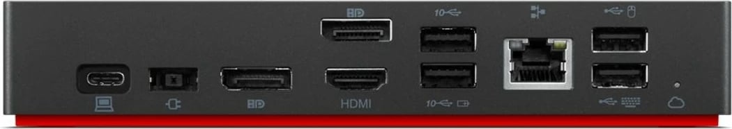 Dock Lenovo ThinkPad Universal USB-C Smart, Thunderbolt 4, 1000 Mbit/s, 4K Ultra HD, e zezë