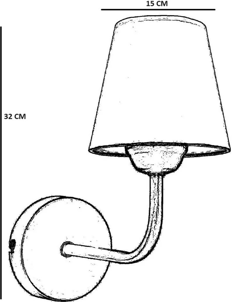 Llambë muri Opviq, 8877-1, e zezë dhe e bardhë