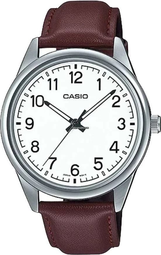 Orë dore CASIO COLLECTION Casual për meshkuj, e bardhë
