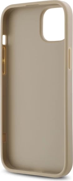 Mbështjellës DKNY Quilted Stack Logo për iPhone 15 Plus, Bezhe