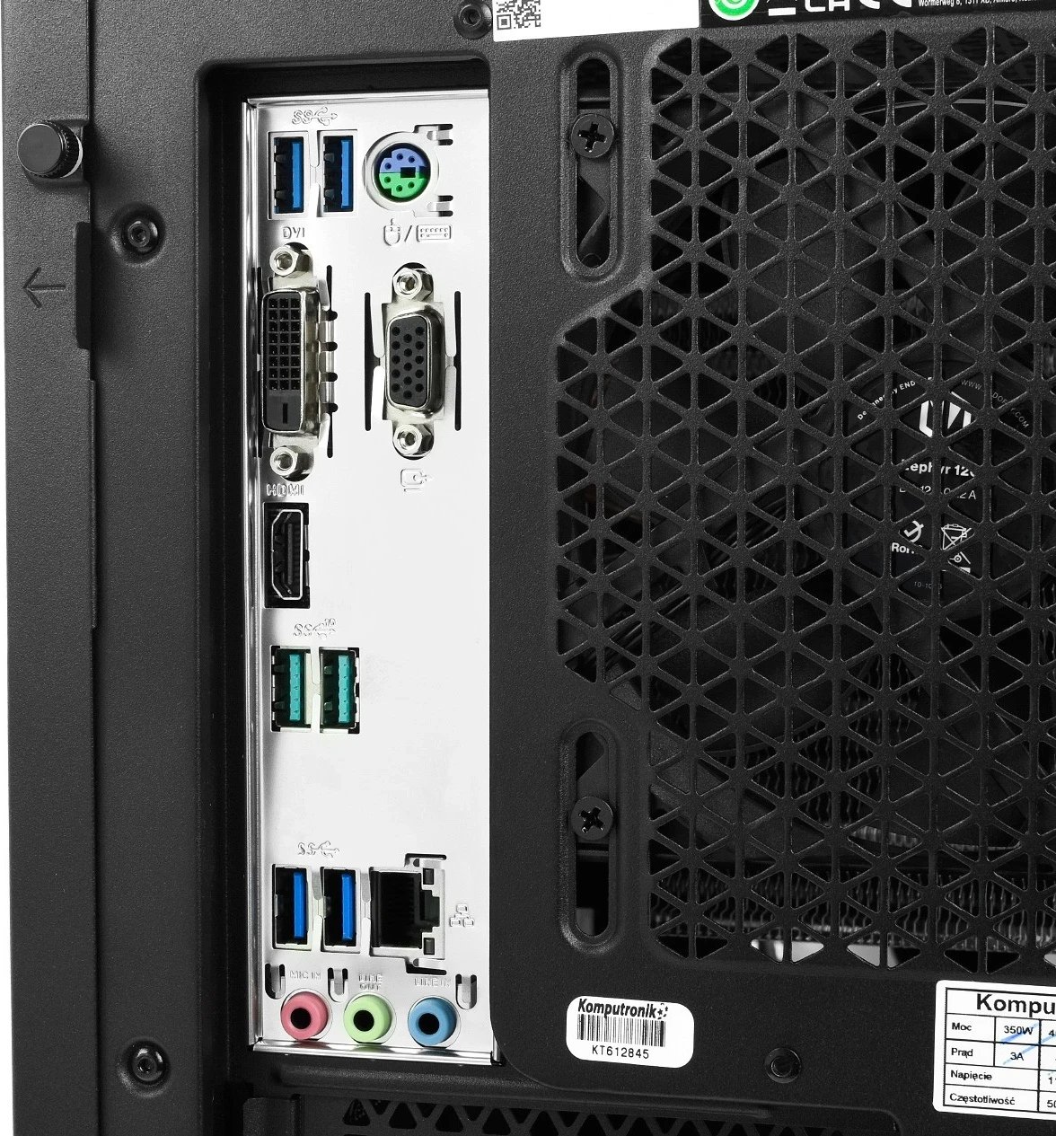 Kompjuter Komputronik Infinity R550 [AX18], AMD Ryzen 5 5600X, RAM 64GB, RX 7600 8GB, SSD 2TB, HDD 4TB, Win 11 Pro, i zi