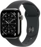 Smartwatch Apple Watch Series 11 MF8T4W, GPS + Cellular, 42mm, kasë titan slate, Sport Band M/L, slate/zi