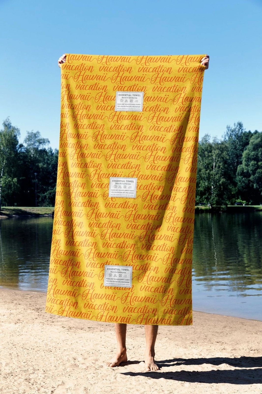 Peshqir plazhi Mijolnir, pushime në Hawaii, 90x150cm