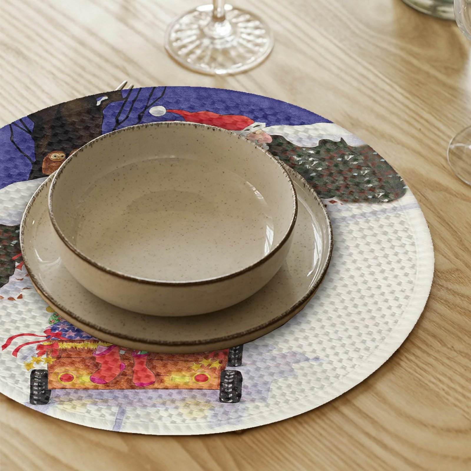 Nënshkopa tavoline, shumëngjyrëshe, Hermia Concept, 37cm (4 copë)