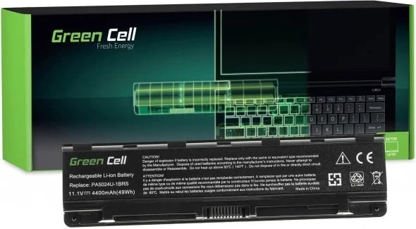 Bateri për laptop Green Cell TS13, 4400mAh, i zi 