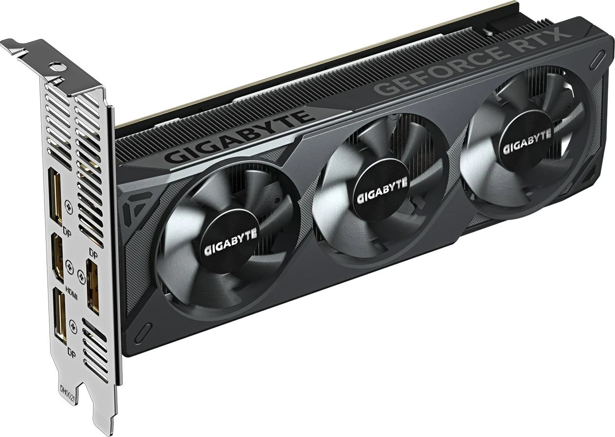 Kartelë grafike Gigabyte GeForce RTX 5060 OC Low Profile 8G, 8 GB GDDR7, PCI-E 5.0, E zezë