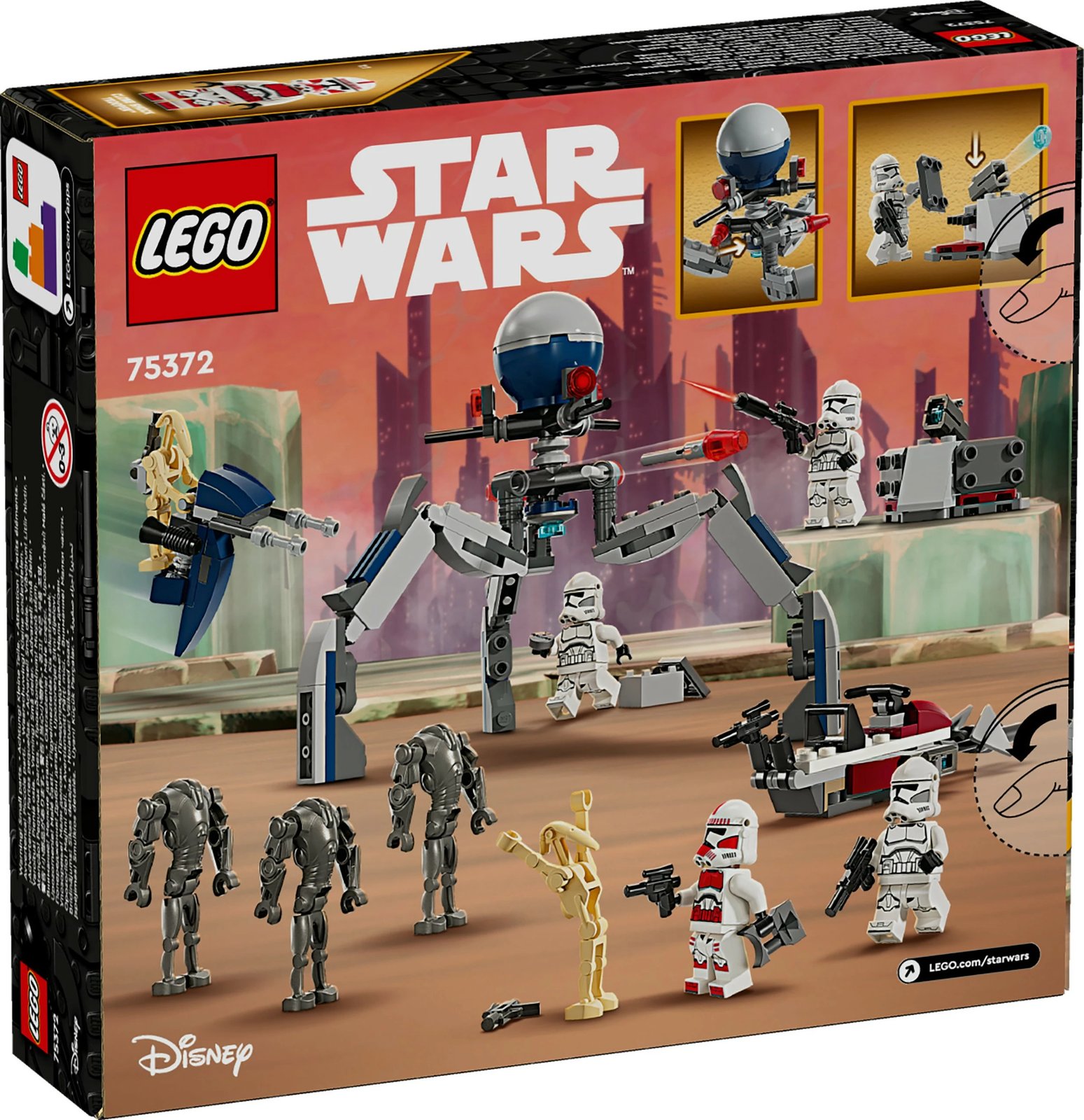 Set ndërtimi LEGO Clone Trooper & Battle Droid, 215 pjesë, plastikë, shumëngjyrësh